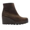 GABOR 804501 WEDGE ANKLE BOOT - BROWN SUEDE